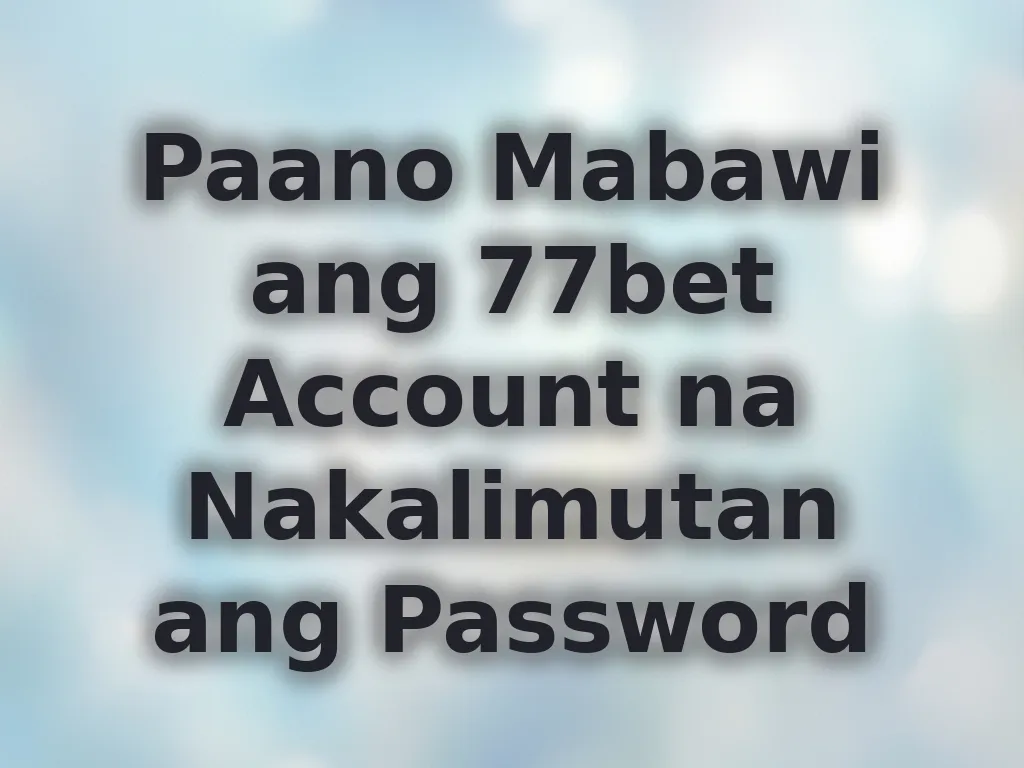 Gabay sa pagbawi ng account